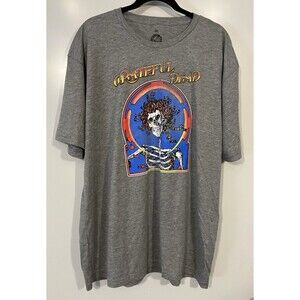 Grateful Dead Skull & Roses Classic Bertha T Shirt Ripple Junction Gray Sz 2XL